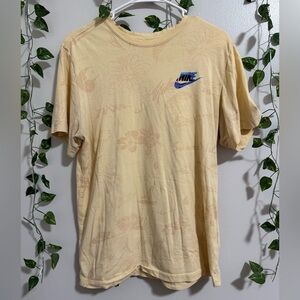 Nike Men's Tan Hawaiian Print Tee